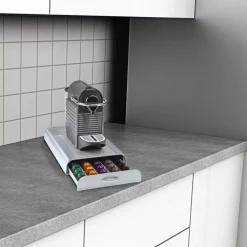 Wholesale 🤩 Mind Reader Anchor Nespresso Capsule Silver 50-Capacity Storage Drawer 👍