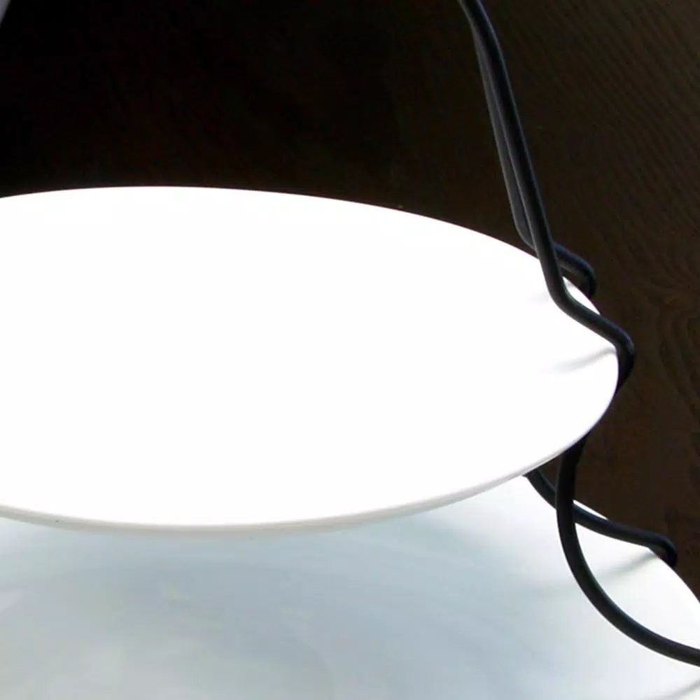 Buy π GIBSON Elite Gracious Dining 3-Piece White Porcelain 2-Tiered Serving Set With Metal Rack π 3 Buy π GIBSON Elite Gracious Dining 3-Piece White Porcelain 2-Tiered Serving Set With Metal Rack π - Image 2