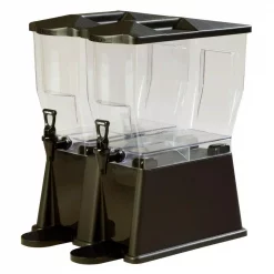 Cheapest 😀 Carlisle 3 Gal. Double Reservoir Premium Trim Polycarbonate Beverage Dispenser In Black 🔔