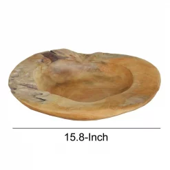 Best deal 🌟 Benjara 15.8 In. Brown Wooden Serving Bowl 🔔 -Serveware Store Online unnamed file 346