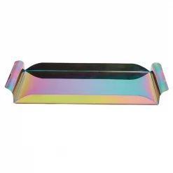 Outlet 🤩 Mind Reader Assorted Color Metal Rectangular Serving Tray With Handles 💯