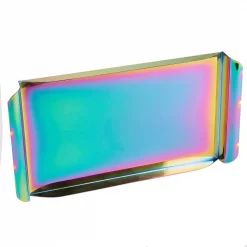 Outlet 🤩 Mind Reader Assorted Color Metal Rectangular Serving Tray With Handles 💯 -Serveware Store Online unnamed file 378