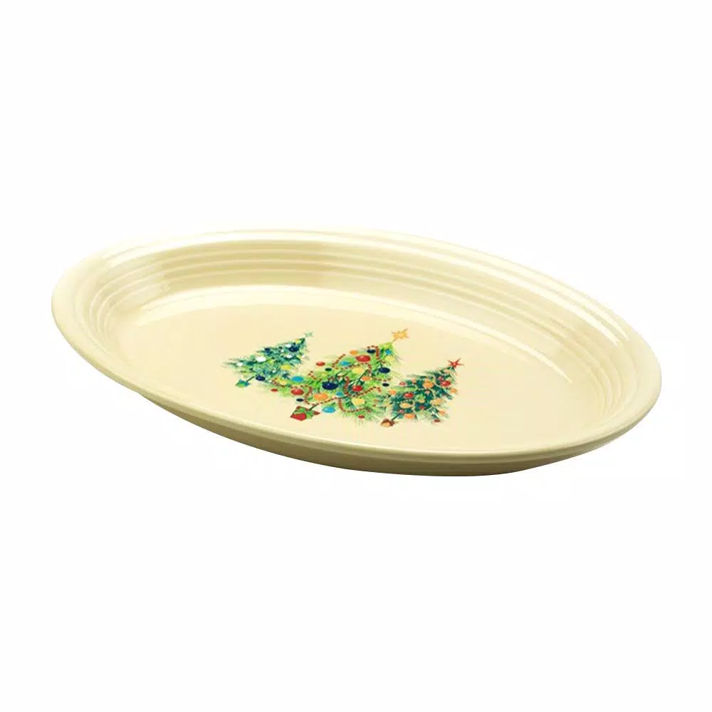 Best Sale ๐ Fiesta 9 5/8โณ Ivory Ceramic Trio Of ๐ Christmas Trees Small Oval Platter ๐งจ 4 Best Sale ๐ Fiesta 9 5/8โณ Ivory Ceramic Trio Of ๐ Christmas Trees Small Oval Platter ๐งจ - Image 2