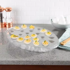 Budget 🥰 Classic Cuisine Deviled Egg Chilled Serving Tray ⌛ -Serveware Store Online unnamed file 410