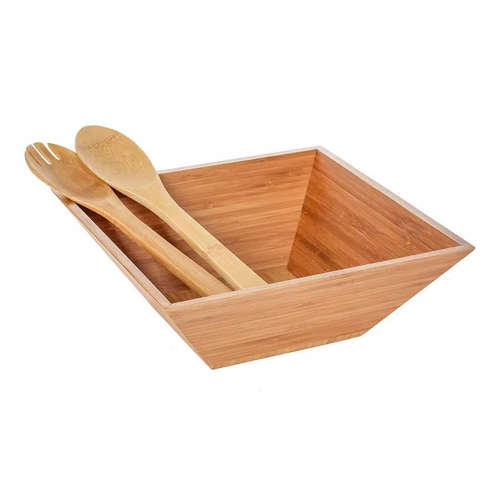 Promo 💯 Heim Concept 4-Piece Bamboo Serving Bowl Set With Serving Hands 🥰 5 Promo 💯 Heim Concept 4-Piece Bamboo Serving Bowl Set With Serving Hands 🥰 - Image 3