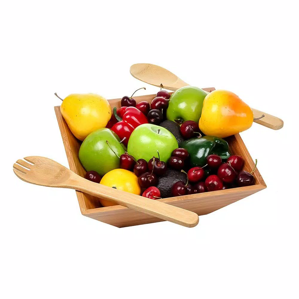 Promo 💯 Heim Concept 4-Piece Bamboo Serving Bowl Set With Serving Hands 🥰 6 Promo 💯 Heim Concept 4-Piece Bamboo Serving Bowl Set With Serving Hands 🥰 - Image 4