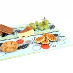 Hot Sale ✔️ Creative Home Tempered Glass 11.75 In. X 15 In., 5 Mm Thickness Cutting, Serving Board With Flower Pattern, 😀 -Serveware Store Online unnamed file 425