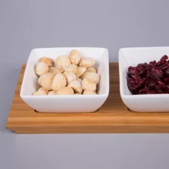 Budget 😍 Creative Home 4-Pieces Stoneware Square Bowls And Natural Bamboo Serving Dishes For Parties Rectangular Tray Snack Serving Set 🥰 -Serveware Store Online unnamed file 461