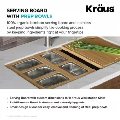 Discount 💯 KRAUS 16.75 In. Workstation Kitchen Sink Serving Board Set With Stainless Steel Mixing Bowl And Colander 😉 -Serveware Store Online unnamed file 476
