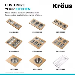 Discount 💯 KRAUS 16.75 In. Workstation Kitchen Sink Serving Board Set With Stainless Steel Mixing Bowl And Colander 😉 -Serveware Store Online unnamed file 477
