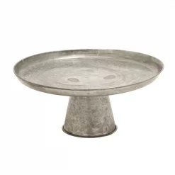 Best reviews of ⭐ LITTON LANE 16 In. X 7 In. Farmhouse-Inspired Galvanized Iron Cupcake Stand ❤️