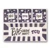 Outlet 🛒 Magnolia Lane TCU Ceramic 4 Section Tailgating Serving Platter 🛒 -Serveware Store Online unnamed file 527