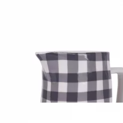 Best Pirce 🧨 3R Studios 64 Oz. Black Gingham Pitcher 🛒 -Serveware Store Online unnamed file 543