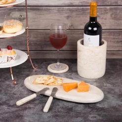 New π Creative Home 6 In. L X 14 In. W Natural Champagne Marble Oval Shaped Serving Tray Cheese Serving Board Pastry Board π 13 New π Creative Home 6 In. L X 14 In. W Natural Champagne Marble Oval Shaped Serving Tray Cheese Serving Board Pastry Board π -Serveware Store Online unnamed file 596