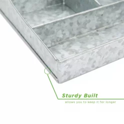 Budget 🔥 Mind Reader Silver 7 Compartment Break Room Condiment Organizer 🎁 -Serveware Store Online unnamed file 601