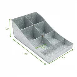 Budget 🔥 Mind Reader Silver 7 Compartment Break Room Condiment Organizer 🎁 -Serveware Store Online unnamed file 603