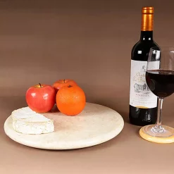 Best Sale 🎉 Creative Home 12 In. Natural Champagne Marble Round Cheese Board, Serving Board 🧨 -Serveware Store Online unnamed file 640