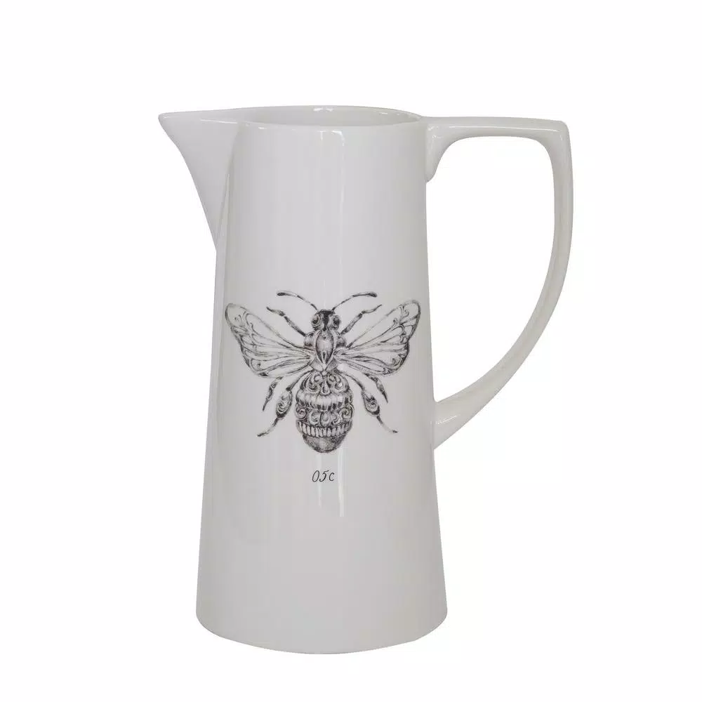 Buy ๐ 3R Studios 64 Fl. Oz. White Ceramic Pitcher With Bee Image ๐ฅ 3 Buy ๐ 3R Studios 64 Fl. Oz. White Ceramic Pitcher With Bee Image ๐ฅ