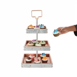 Best Sale 💯 Mind Reader 3-Tier Silver Cake Stand For Party Pastry Display Cupcake Stand Holder With Handle 😍 -Serveware Store Online unnamed file 654