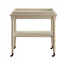 Best Pirce 🎁 Benjara 30 In. D X 18 In. W X 32 In. H Antique White Wooden Serving Tray Table 🤩 -Serveware Store Online unnamed file 677