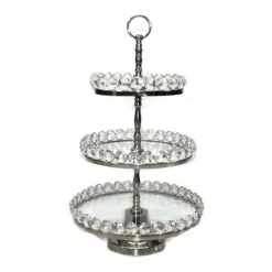 Top 10 π Heim Concept 20 In. H 3-Tier Glastainless Steel/Nip Stand Detachable Crystal Border (Plates 8/10/12 In.) π₯°