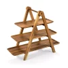New ❤️ Picnic Time Serving Ladder Acacia 3-Tiered Serving Station Set ❤️ -Serveware Store Online unnamed file 714
