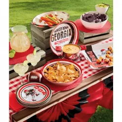 Cheapest ❤️ Magnolia Lane Ohio State 15 In. Chip And Dip Server ⭐ -Serveware Store Online unnamed file 748