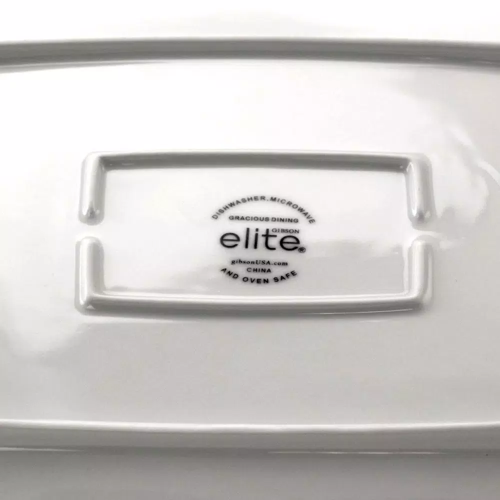 Buy ๐งจ GIBSON Elite Gracious 2-Piece White Ceramic Dining Serving Platter Set ๐ 4 Buy ๐งจ GIBSON Elite Gracious 2-Piece White Ceramic Dining Serving Platter Set ๐ - Image 2