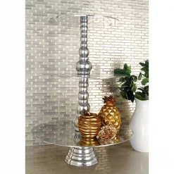 Best reviews of 👍 LITTON LANE 23 In. Polished Silver Aluminum 3-Tiered Round Cake Stand 💯 -Serveware Store Online unnamed file 781