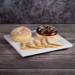 Buy 💯 Creative Home Genuine 8 In. X 8 In. Off-White Natural Marble Square Trivet, Cheese Serving Board Platter For Fine Dinning Catering 🔥 -Serveware Store Online unnamed file 795