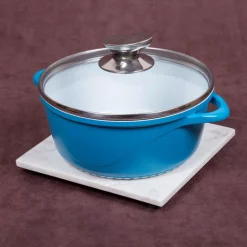 Buy 💯 Creative Home Genuine 8 In. X 8 In. Off-White Natural Marble Square Trivet, Cheese Serving Board Platter For Fine Dinning Catering 🔥 -Serveware Store Online unnamed file 796