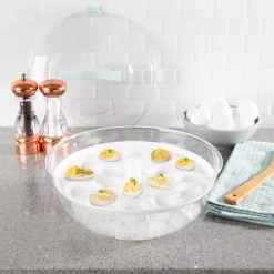 Cheapest 🥰 Classic Cuisine 4-in-1 Cold Appetizer Chilled Serving Tray 😍 -Serveware Store Online unnamed file 804