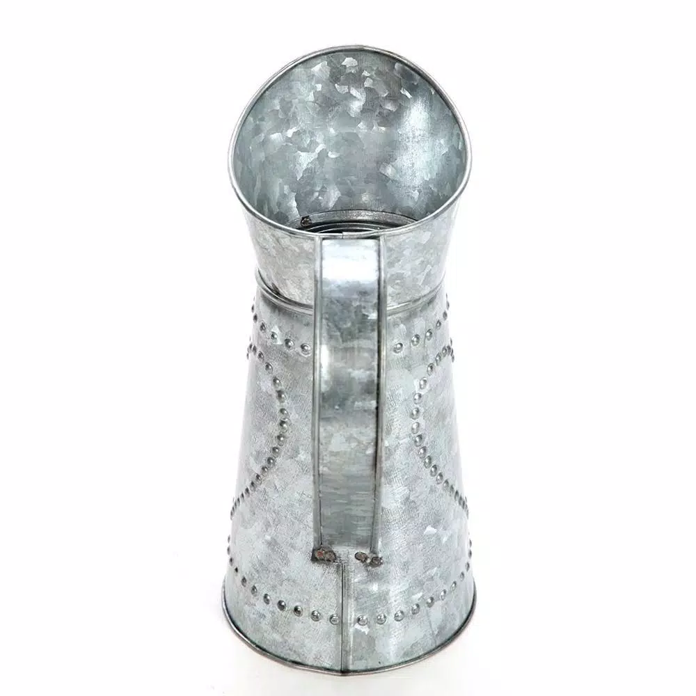 Top 10 🤩 Benzara Gray Decorative Galvanized Metal Pitcher 😍 5 Top 10 🤩 Benzara Gray Decorative Galvanized Metal Pitcher 😍 - Image 3