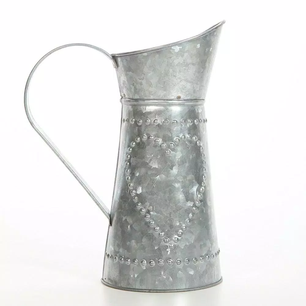 Top 10 🤩 Benzara Gray Decorative Galvanized Metal Pitcher 😍 8 Top 10 🤩 Benzara Gray Decorative Galvanized Metal Pitcher 😍 - Image 6