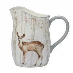 Best Pirce 🔔 Certified International A Woodland Walk 96 Oz. Grey And Sepia Pitcher 🌟
