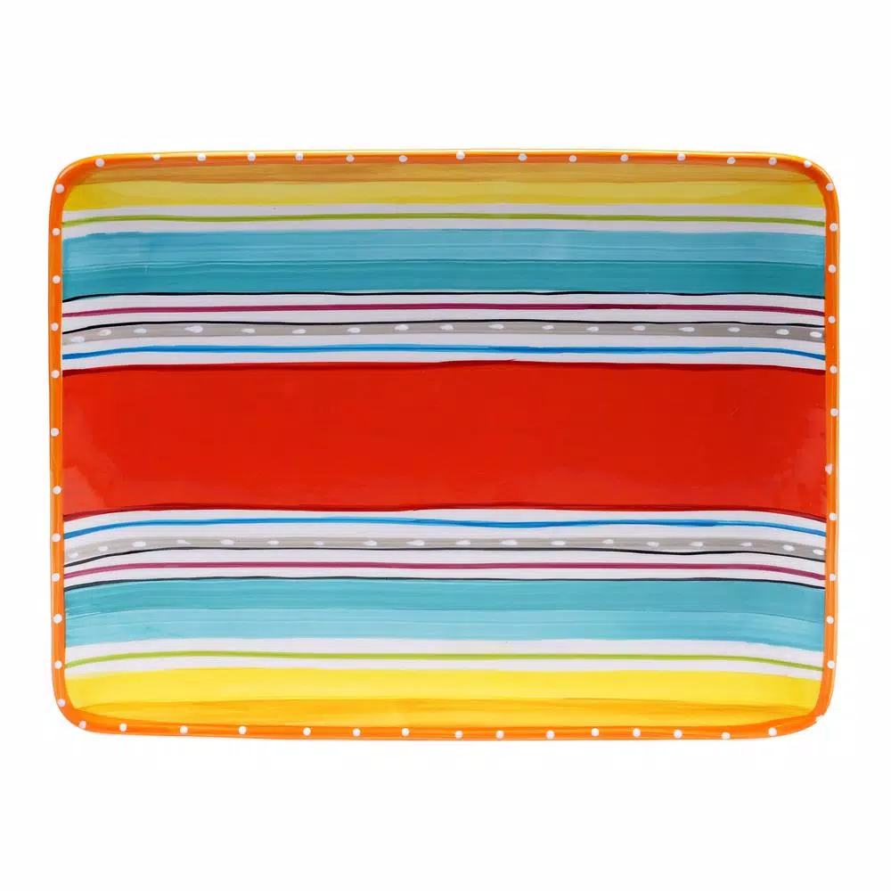 Wholesale π Certified International Mariachi Multi-Colored Rectangular Platter π₯ 3 Wholesale π Certified International Mariachi Multi-Colored Rectangular Platter π₯