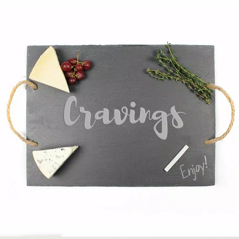Hot Sale 😉 Cathy's Concepts Cathy’s Concepts “Cravings” 15.75 In. X 12 In. X .25 In. Slate Serving Board 🌟 5 Hot Sale 😉 Cathy's Concepts Cathy’s Concepts “Cravings” 15.75 In. X 12 In. X .25 In. Slate Serving Board 🌟 - Image 3
