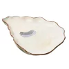 Hot Sale 😀 Abigails 16.5 In. L X 11.75 In. W X 2 In. H Seaside Ivory And Lavender Ceramic Oyster Plate Large (Set Of 2) 🎉 -Serveware Store Online unnamed file 839
