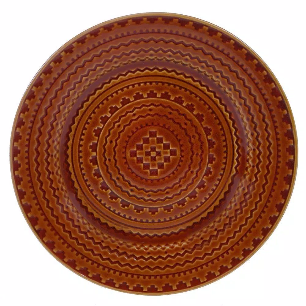 Hot Sale π Certified International 12.75 In. Multi-Colored Stoneware Aztec Rust Round Platter π 3 Hot Sale π Certified International 12.75 In. Multi-Colored Stoneware Aztec Rust Round Platter π