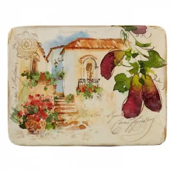Hot Sale 🌟 Certified International Piazzette Multi-Colored 16 In. X 12 In. Ceramic Rectangular Platter 😍