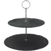 Best reviews of 🌟 Creative Home 2-Tier Black Natural Slate Cake Stand Dessert Serving Plate Party Food Server ❤️ -Serveware Store Online unnamed file 912