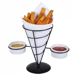 Discount ๐ Creative Home Black Iron Wire French Fry Holder Set With Single Cone Holder, 2-Ceramic Ramekins For Dipping Sauce ๐ 12 Discount ๐ Creative Home Black Iron Wire French Fry Holder Set With Single Cone Holder, 2-Ceramic Ramekins For Dipping Sauce ๐ -Serveware Store Online unnamed file 923