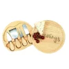Buy 🎁 Cathy's Concepts Cathy’s Concepts “Cravings” 8 In. Wood Gourmet 5-Piece Cheese Board Set 🎉