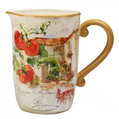 Flash Sale ⌛ Certified International Piazzette 104 Oz. Multi-Colored Pitcher ✨