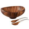 Promo 🌟 Nambe Butterfly 4 Qt. Wood Salad Bowl With Servers 🤩 -Serveware Store Online unnamed file 1009