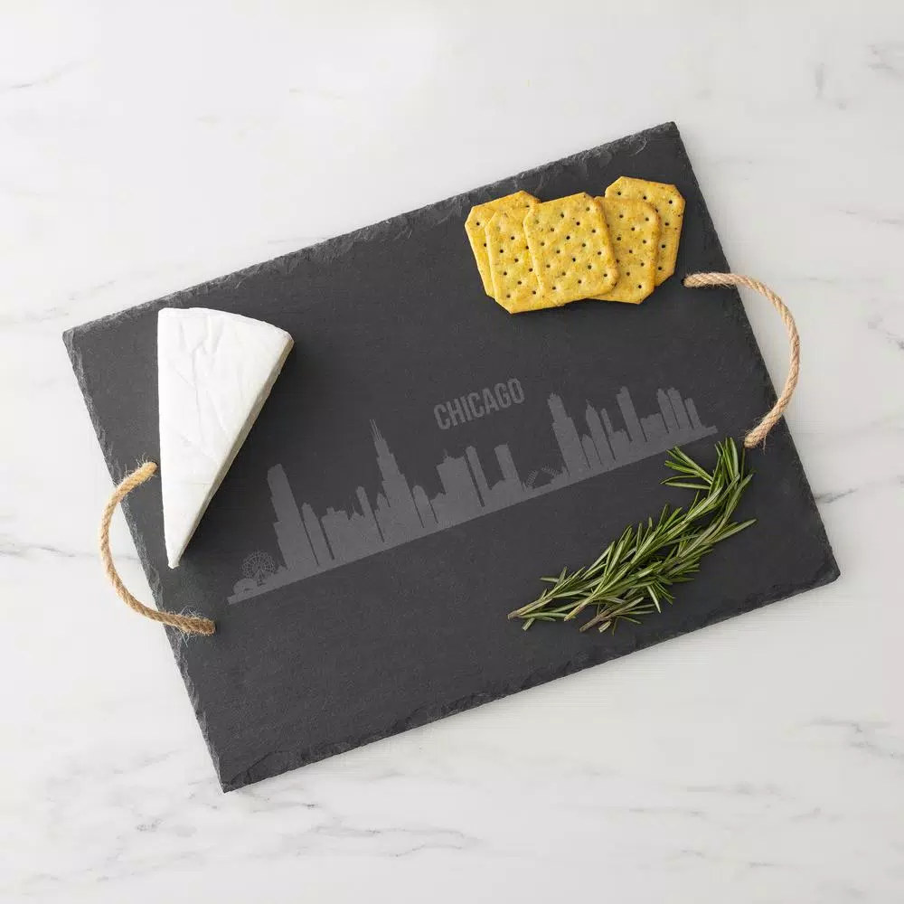 Coupon 🔥 Cathy's Concepts Cathy’s Concepts Chicago Skyline Black Slate Serving Tray ⌛ 7 Coupon 🔥 Cathy's Concepts Cathy’s Concepts Chicago Skyline Black Slate Serving Tray ⌛ - Image 5