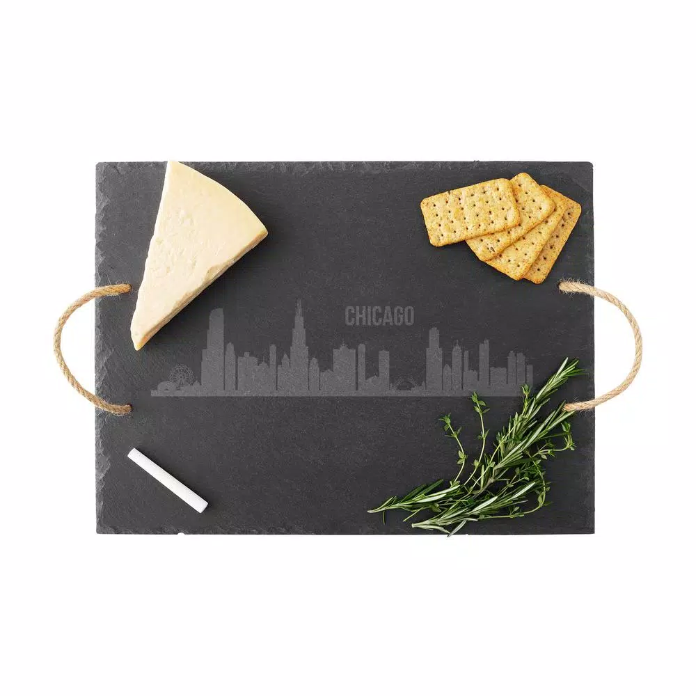 Coupon 🔥 Cathy's Concepts Cathy’s Concepts Chicago Skyline Black Slate Serving Tray ⌛ 9 Coupon 🔥 Cathy's Concepts Cathy’s Concepts Chicago Skyline Black Slate Serving Tray ⌛ - Image 7