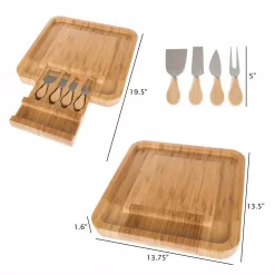 Budget 🛒 Classic Cuisine 4-Piece Bamboo Cheese Serving Tray Set With Stainless Steel Cutlery 👏 11 Budget 🛒 Classic Cuisine 4-Piece Bamboo Cheese Serving Tray Set With Stainless Steel Cutlery 👏 -Serveware Store Online unnamed file 1038