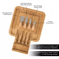 Budget 🛒 Classic Cuisine 4-Piece Bamboo Cheese Serving Tray Set With Stainless Steel Cutlery 👏 12 Budget 🛒 Classic Cuisine 4-Piece Bamboo Cheese Serving Tray Set With Stainless Steel Cutlery 👏 -Serveware Store Online unnamed file 1039