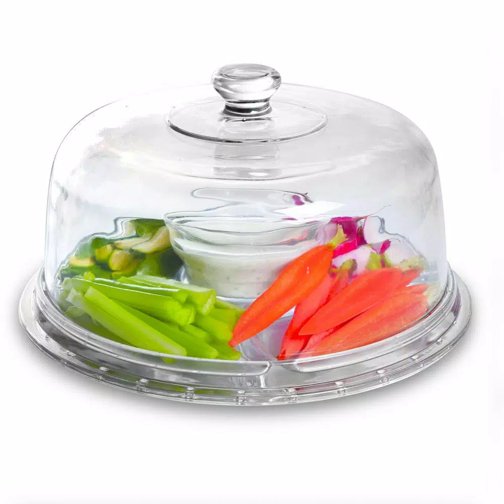 New ✨ Gibson Home Great Foundations 1-Tier Clear Glass Cake Stand 😀 9 New ✨ Gibson Home Great Foundations 1-Tier Clear Glass Cake Stand 😀 - Image 7